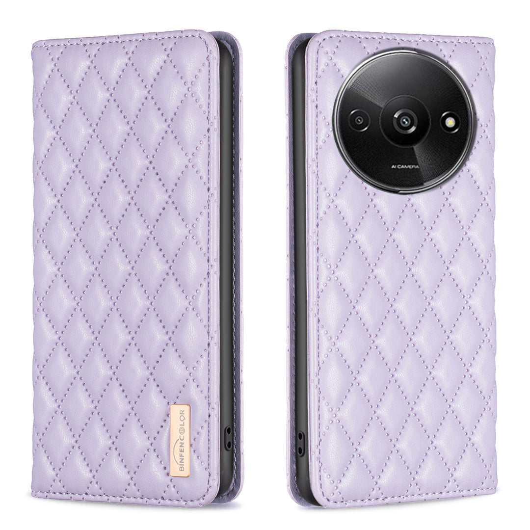 BINFEN COLOR BF Style-16 For Xiaomi Redmi A3 / Poco C61 4G Case PU Leather Magnetic Closure Flip Phone Cover BINFEN COLOR BF Style-16 For Xiaomi Redmi A3 / Poco C61 4G Case PU Leather Magnetic Closure Flip Phone Cover